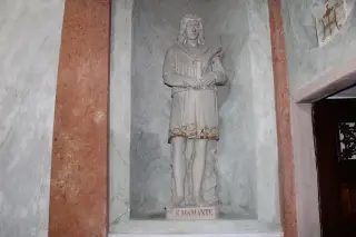 Statua di San Mamante - Parrocchiale di San Mamante a Cavaglio d'Agogna