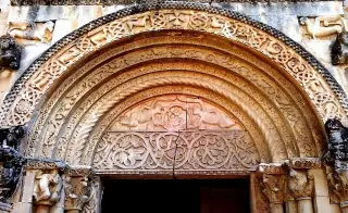 Lunetta portale - Chiesa di Santa Fede a Cavagnolo