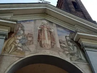 Affresco in facciata - Chiesa di San Firmino a Cercenasco