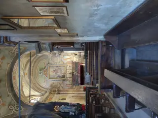 Interno dalla finestrella votiva - Tempio della Madonna del Boschetti o di Loreto a CentalloFrazione Boschetti