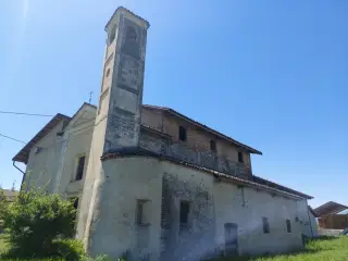 Fianco e campanile - Resti del Priorato di Santa Colomba a Centallo