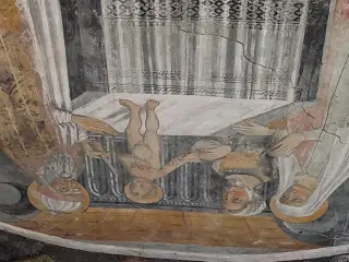 Circoncisione di Gesù dettaglio - Cappella dei Cavalieri di Malta o San Giovanni a CavallermaggioreFrazione Motta San Giovanni