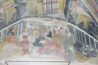 Affresco - Cappella dei Cavalieri di Malta o San Giovanni a CavallermaggioreFrazione Motta San Giovanni