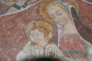 Madonna col Bambino - dettaglio - Chiesa di San Pietro a Cavallermaggiore