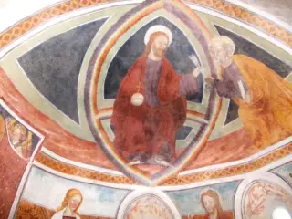 Cristo in mandorla e San Pietro - Chiesa di San Pietro a Cavallermaggiore