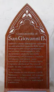 Pannello illustrativo - Confraternita di San Giovanni Battista a Cigliè