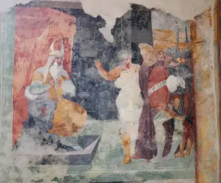 Cristo davanti a Caifa - Cappella di San Dalmazzo a CiglièFrazione Peironi