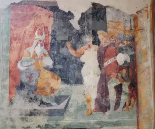 Cristo davanti a Caifa - Cappella di San Dalmazzo a CiglièFrazione Peironi