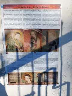 Pannello illustrativo - Cappella di San Bernardo d'Aosta a CondoveFrazione Lajetto