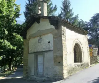 Facciata - Cappella di San Rocco e San Sebastiano a Exilles