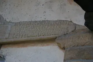 Scritta - Cappella di San Rocco e San Sebastiano a Exilles