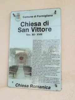 Cartello illustrativo - Chiesa di San Vittore a Formigliana