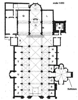 Pianta - Duomo di Santa Maria della Scala a Chieri