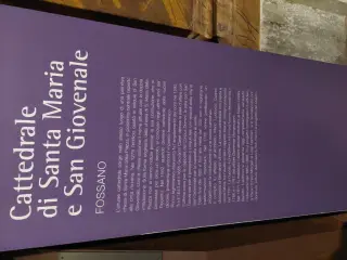 Pannello illustrativo - Collegiata o Duomo o Cattedrale di Santa Maria e San Giovenale a Fossano