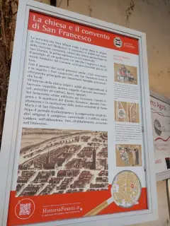 Pannello illustrativo - Resti Chiesa di San Francesco a Fossano