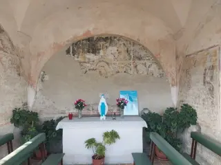 Tracce di affreschi interni - Cappella di Santa Chiara a Fossano
