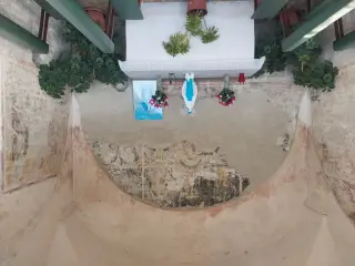 Tracce di affreschi interni - Cappella di Santa Chiara a Fossano