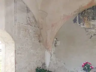 Tracce di affreschi interni - Cappella di Santa Chiara a Fossano