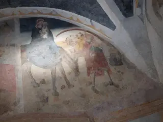 Fuga in Egitto - Cappella della Madonna del Boschetto a Frossasco