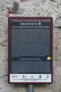 Pannello illustrativo - Chiesa della Madonna delle Grazie a Grignasco