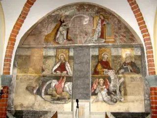 Affreschi absidali - Parrocchiale di San Massimo a Isasca