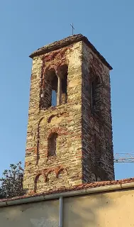 Campanile - Chiesa di San Quirico a VillarbasseFrazione Corbiglia