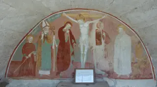 Crcifissione Sant'Abbondio e Beata Panacea - Cappella della Crocifissione a Massino Visconti
