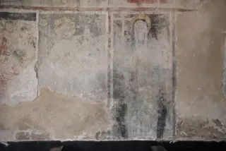 Tracce di affreschi - Santuario della Madonna dei Campi a Landiona