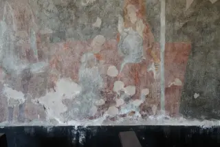 Tracce di affreschi - Santuario della Madonna dei Campi a Landiona