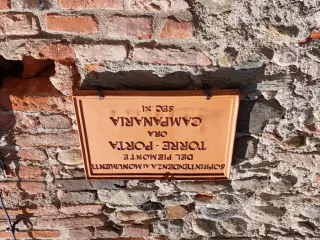 Pannello illustrativo - Torre Campanaria di San Martino a San Martino Canavese