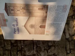 Pannello illustrativo - Chiesa o Pieve della Madonna della Pieve o di Santa Maria a Cortemilia