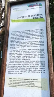 Pannello illustrativo - Resti dell'Oratorio di San Grato a Magnano