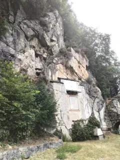 Vista dell'affresco - Chiesa della Madonna del Sasso a BoccioletoFrazione Alpe Selletto