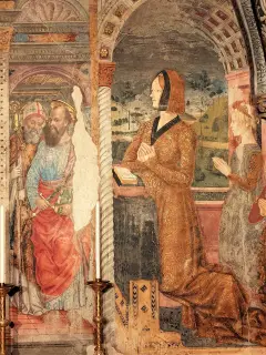 Affreschi Cappella Santa Margherita - Santuario di Santa Maria Assunta a Serralunga di CreaFrazione Santuario di Crea