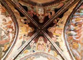 Affreschi Cappella Santa Margherita - Santuario di Santa Maria Assunta a Serralunga di CreaFrazione Santuario di Crea