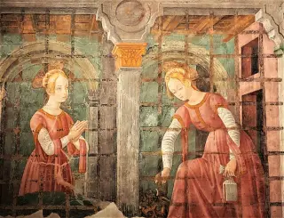 Affreschi Cappella Santa Margherita - Santuario di Santa Maria Assunta a Serralunga di CreaFrazione Santuario di Crea