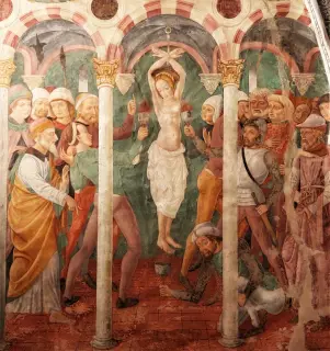 Affreschi Cappella Santa Margherita - Santuario di Santa Maria Assunta a Serralunga di CreaFrazione Santuario di Crea