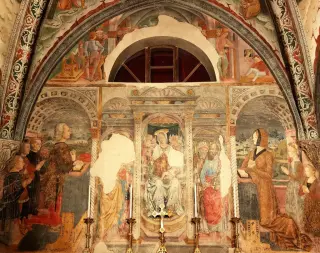Affreschi Cappella Santa Margherita - Santuario di Santa Maria Assunta a Serralunga di CreaFrazione Santuario di Crea