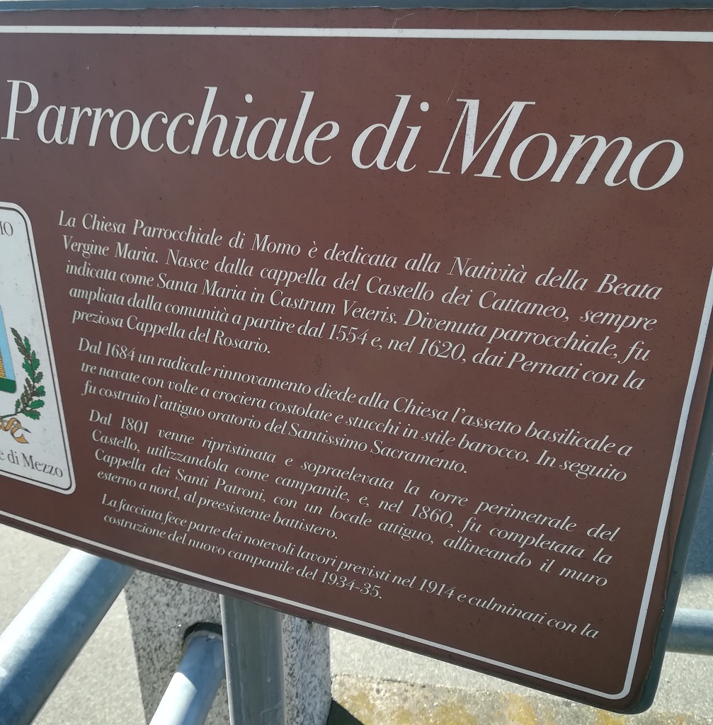 Momo - PARROCCHIALE   NATIVITÀ DI MARIA VERGINE-Cartello illustrativo