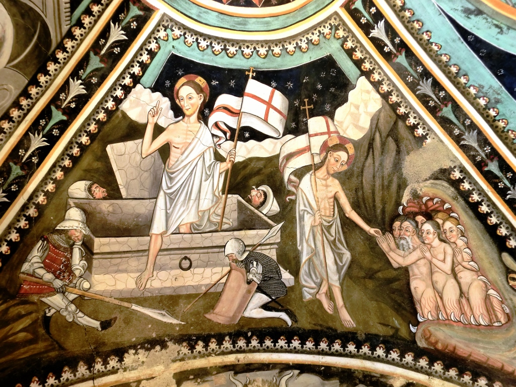 San Michele Mondovì - CAPPELLA DELLA  MADONNA DELLA PIANA O DELLA NEVE-Affreschi - Particolare