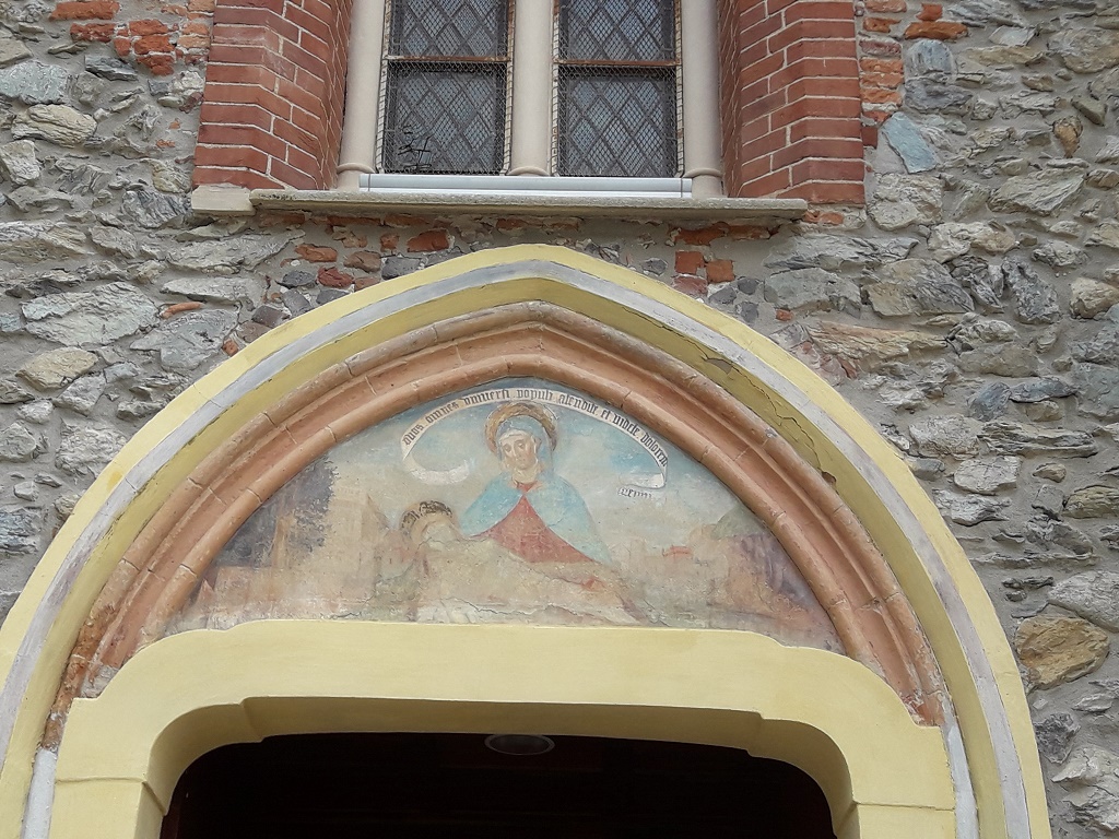 Avigliana - CERTOSA  1515-Affresco del portale