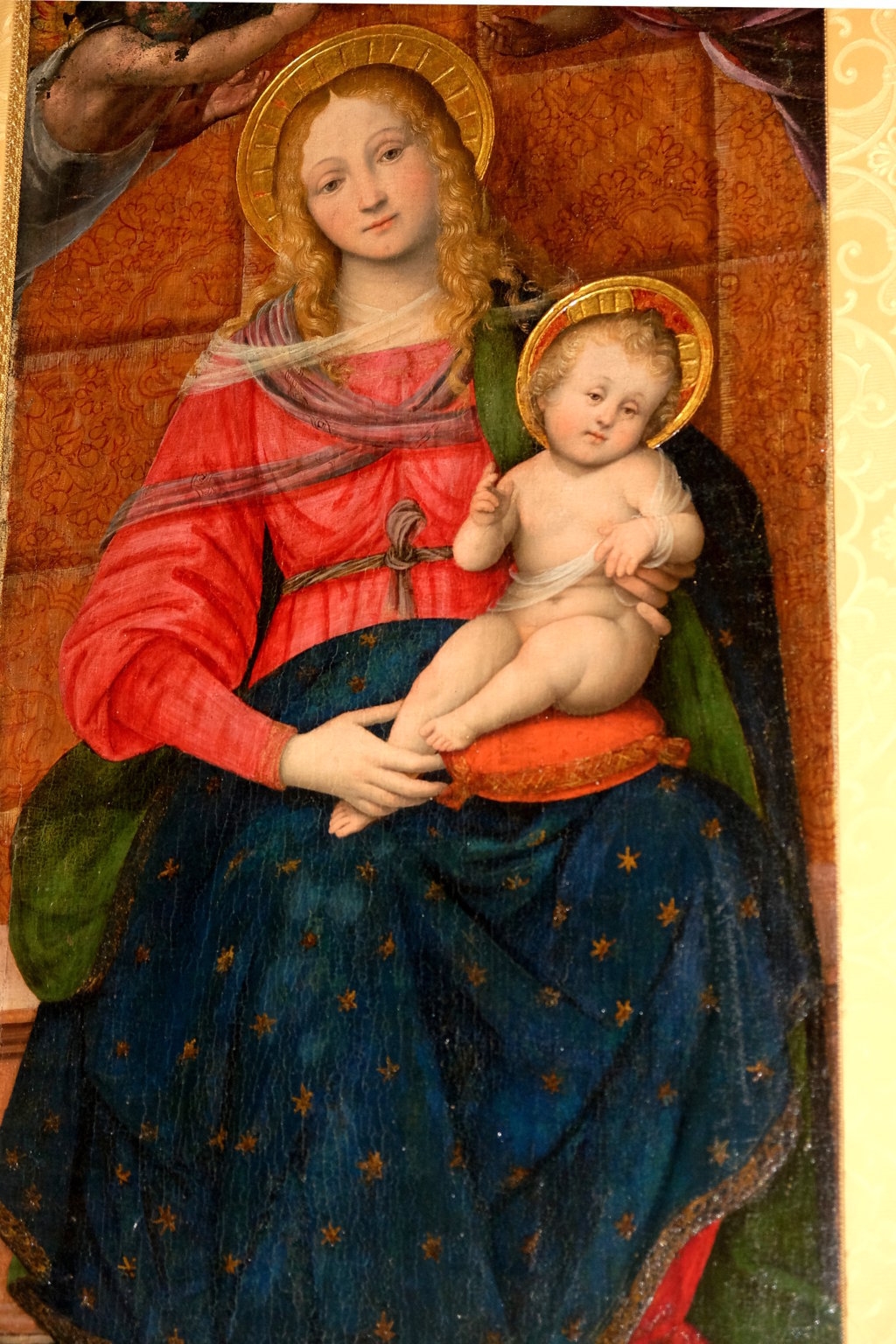 Quarona - PARROCCHIALE DI   SANT'ANTONIO ABATE-Madonna col Bambino
