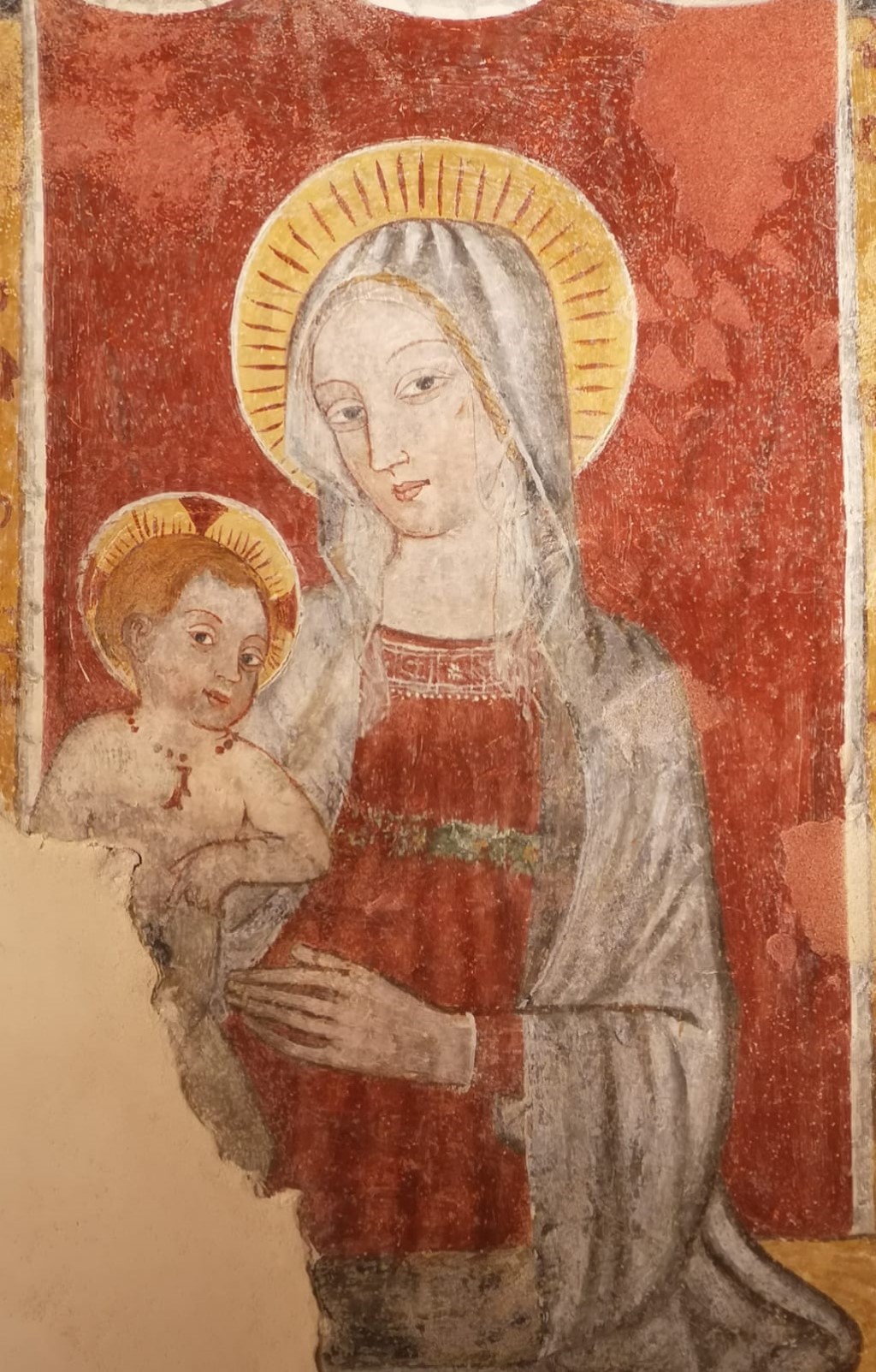 Morozzo - CAPPELLA DI   SANTO STEFANO-Madonna col Bambino