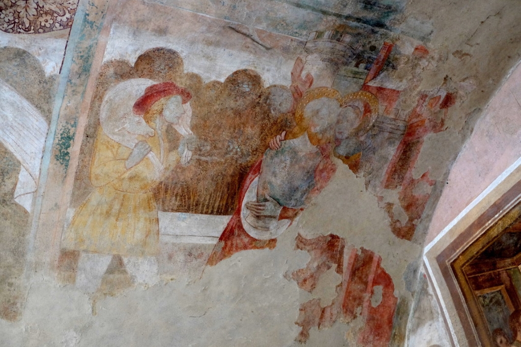Quarona - CAPPELLA DI   SANT'ANNA-Affreschi della Storia di Sant'Anna