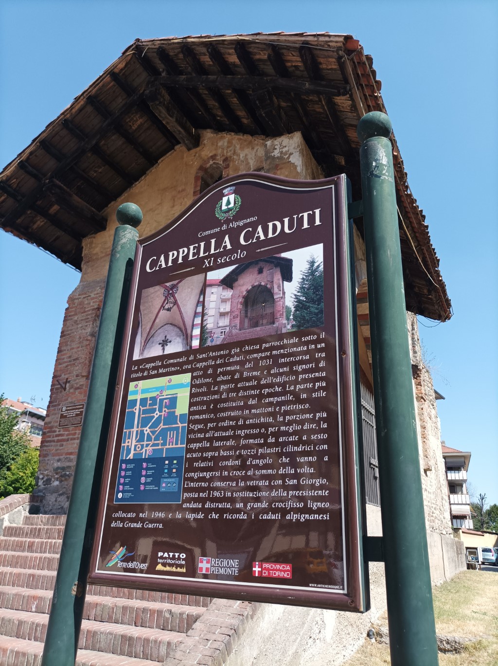 Alpignano - CAPPELLA DEI  CADUTI-Pannello illustrativo