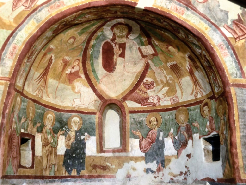 Roccaforte Mondovì - PIEVE DI  SAN MAURIZIO-Cristo Pantocratore ed Apostoli