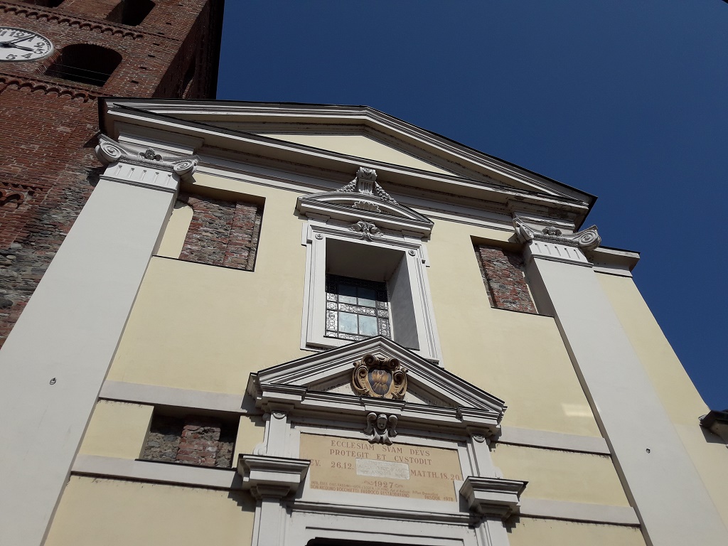 San Mauro Torinese - PARROCCHIALE DI SANTA MARIA DI PULCHERADA-Facciata con tracce della struttura originaria