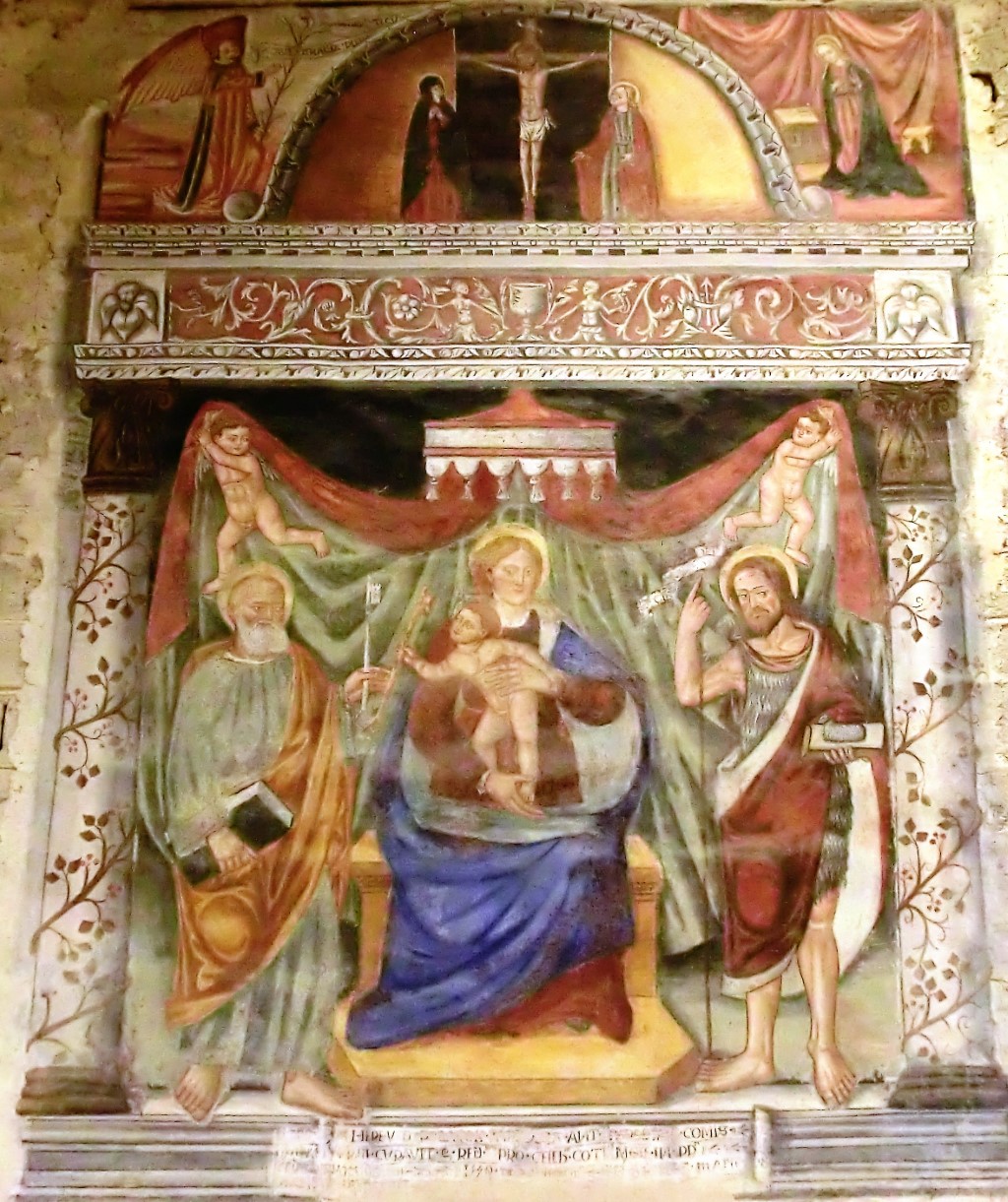 Sale San Giovanni - CHIESA CIMITERIALE DI SAN GIOVANNI BATTISTA-Madonna col Bambino e Santi