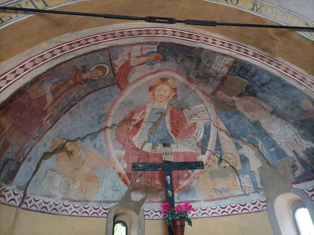 Montiglio Monferrato - CHIESA DEI  SANTI FABIANO E SEBASTIANO-Cristo in Mandorla