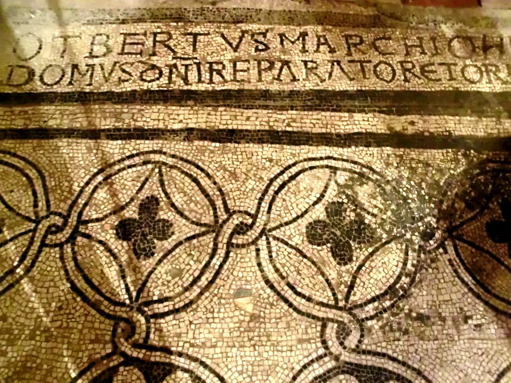 Sezzadio - BADIA O ABBAZIA DI SANTA GIUSTINA-Mosaici della cripta